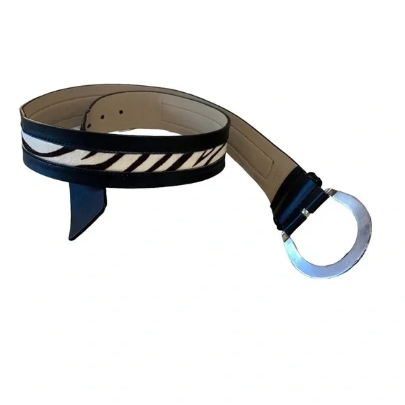 Calvin Klein Black and White Zebra Print Belt Calvin Klein | Accessories | Calvin Klein Zebra Print Belt  main image 3